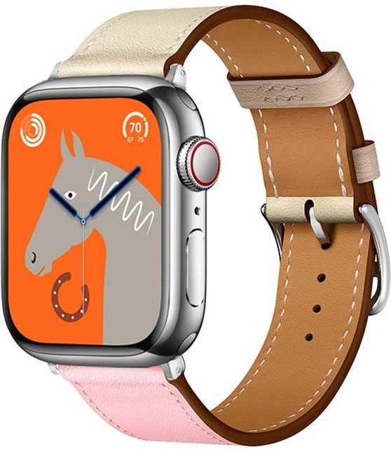 Uhrenarmband Leder, orange, Unisex - Bild 1