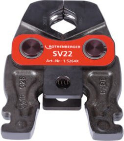 Rothenberger Pressbacke Compact SV22 aus Stahl in Rot - Bild 1