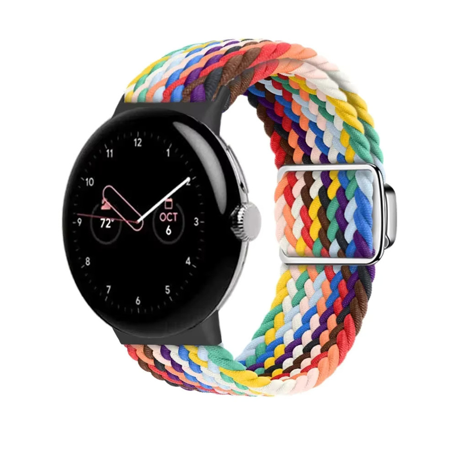 Google Uhrenarmband Nylon, geflochten, multicolor, Unisex - Bild 2