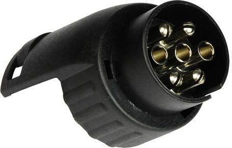 HP Anhänger Adapter 28551 in Schwarz mit Stecker 7polig auf Stecker 13polig aus Kunststoff - Bild 1