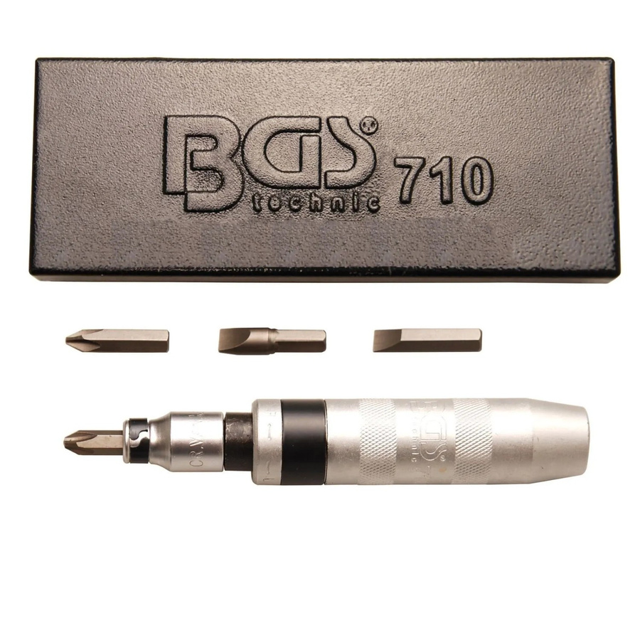 BGS Hand-Schlagschrauber-Satz mit Bits 5-teilig in Silber - Bild 3