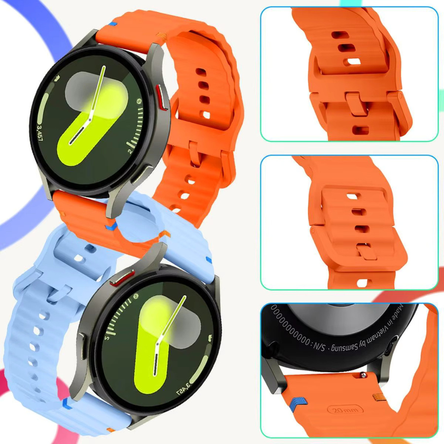 FancyWrist Uhrenarmband Silikon, Weiß, Unisex, Garmin Forerunner 165 - Bild 2