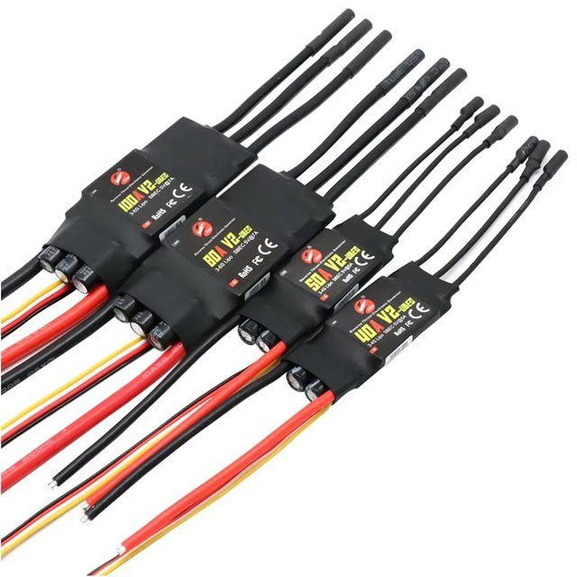 U-Angel-1988 Bürstloser ESC Geschwindigkeitsregler mit BEC/UBEC Ausgang für RC Quadcopter und Multirotor in Schwarz - Bild 1