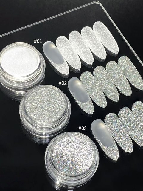 SJP Nailart-Set, 3/12-teilig, weiß, farbig, Unisex - Bild 1