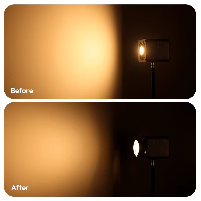 Ulanzi Kondensatorlinse mit Mini Bowens Halterung in Schwarz für Ulanzi 40W PRO RGB, 100W und 65W COB Lichter - Bild 5