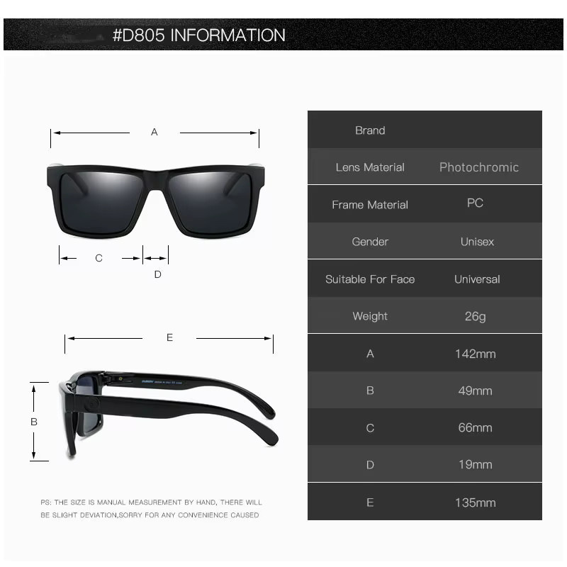 KSVEREN Korrektionsbrille, Quadratisch, Vollrand, Kunststoff, Schwarz, Herren - Bild 3