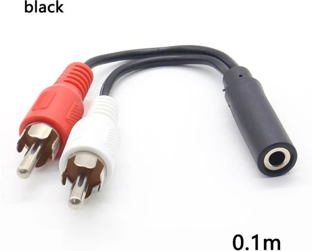 Maerknon 3,5 mm Klinkenadapter Stereo Aux Y-Stecker auf 2 Stecker für Kopfhörer und Musik, Weiß - Bild 1
