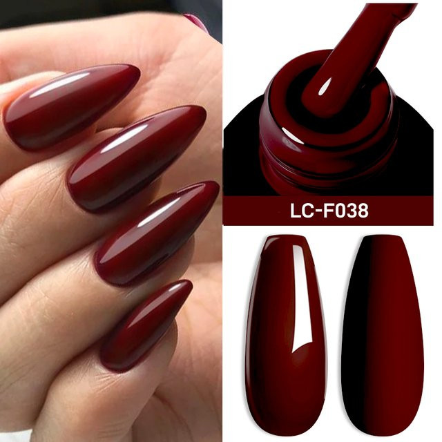 LILYCUTE Gel-Nagellack, Weinrot, Glänzend, 7 ml - Bild 1