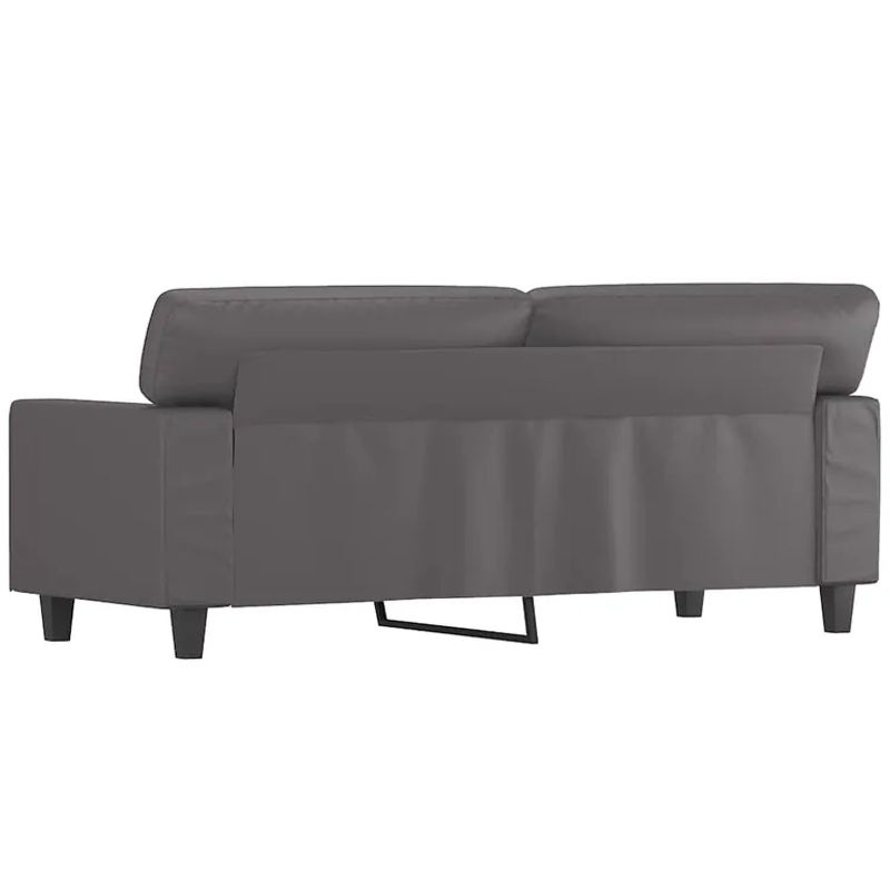 Vidaxl 2-Sitzer Sofa Modern in Grau aus Kunstleder mit Metallgestell, Breite: 140 cm - Bild 3