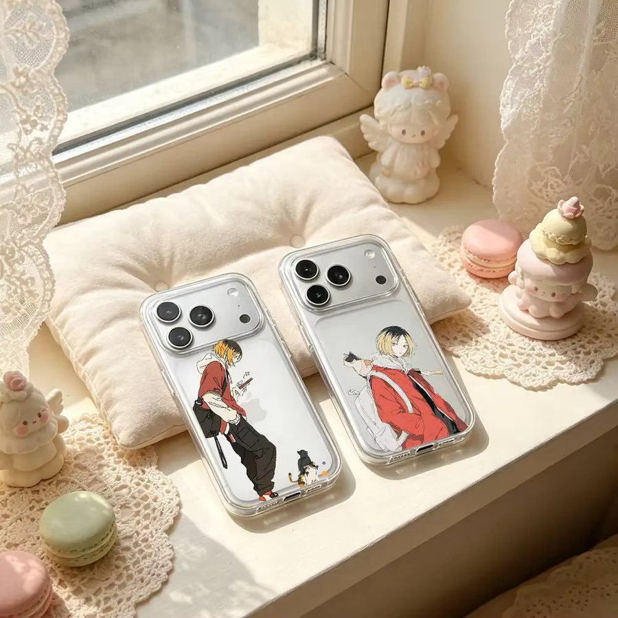 Transparente Handyhülle mit Anime Kenma Kozume Motiv für iPhone 17 16 15 14 13 12 11 Pro Max Plus X XR XS Max Air kompatibel - Bild 4