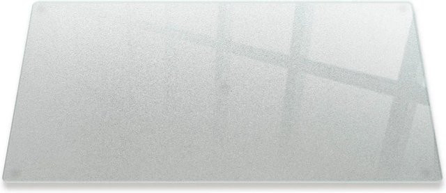 Tulup Herdabdeckplatte aus Milchglas in Weiß oder Transparent, Rechteckig, B/T: 52 x 30 cm - Bild 1