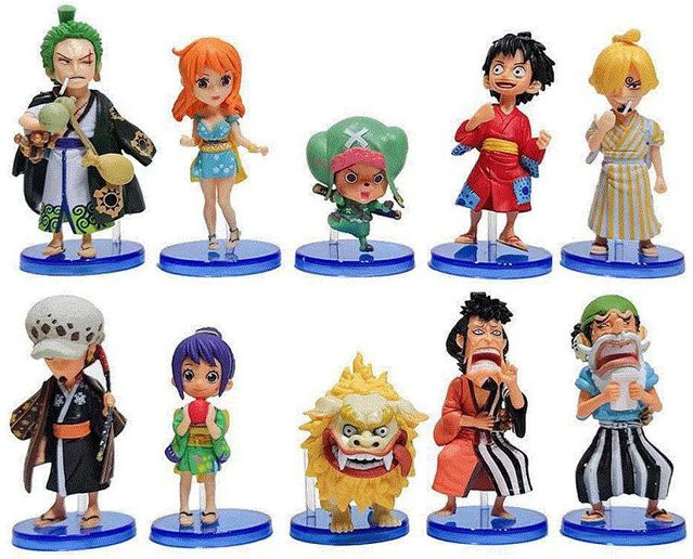 Yiran toy 1 One Piece Actionfigur 10-teiliges Set PVC Bunt / Mehrfarbig - Bild 1