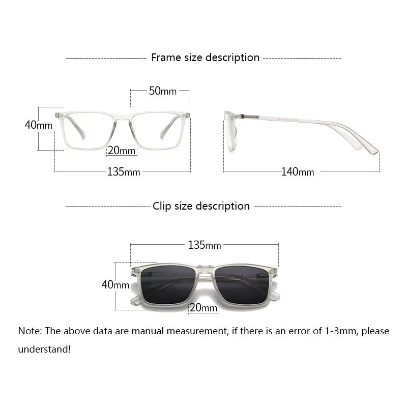Ninjona Sonnenbrille, quadratisch, Vollrand, Kunststoff, transparent, Unisex - Bild 2
