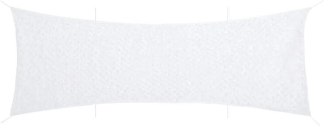 vidaXL Tarnnetz mit Aufbewahrungstasche in Weiß, B: 753 cm, H: 199 cm - Bild 1