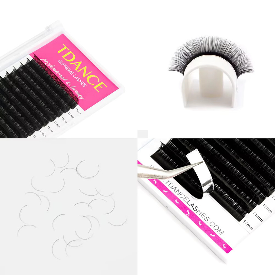 TDANCE Wimpernverlängerung, künstliche Nerz-Wimpern, Black, Unisex - Bild 4
