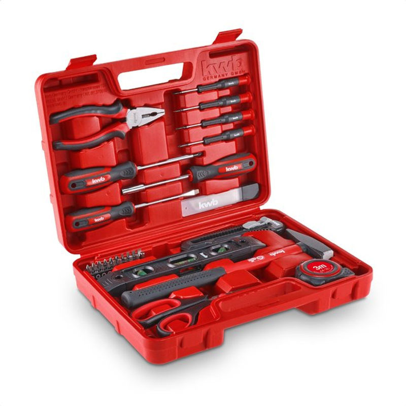Kwb Werkzeugkoffer 35-teilig rot B/T/H: 31,5 x 8,3 x 24 cm - Bild 2