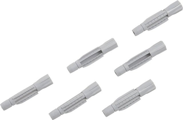 LUX-TOOLS Allzweckdübel aus Nylon in Grau, Durchmesser: 10 mm, Länge: 56 mm, 50 Stück - Bild 1