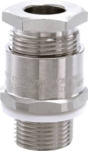 Wiska Kabelverschraubung schlagfest mit Dichtung 1/2 NPT aus vernickeltem Messing in Silber - Bild 1