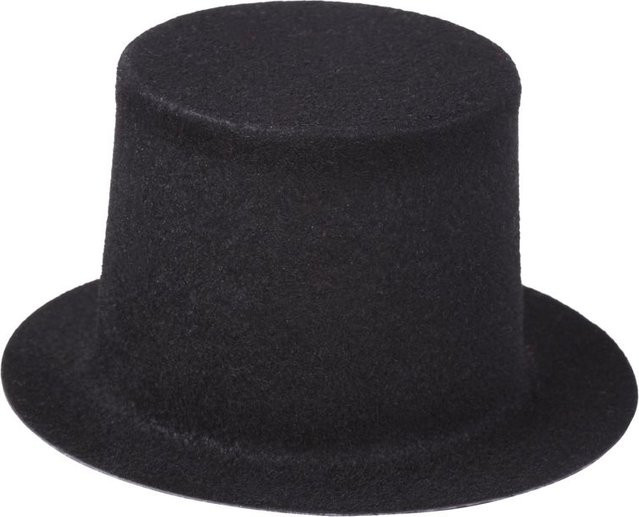 HobbyFun Zylinder Schwarz Kunststoff Velours - Bild 1