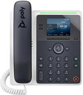 HP Poly Edge E100 IP Telefon in Schwarz, PoE-fähig - Bild 1