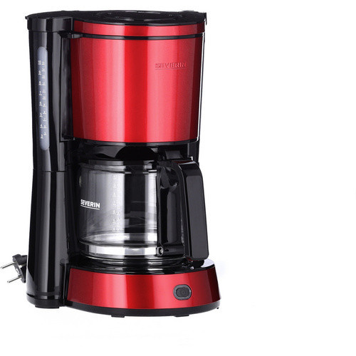 Severin KA 4817 Filterkaffeemaschine in Rot Metallic und Schwarz mit 1,25 l Fassungsvermögen - Bild 6