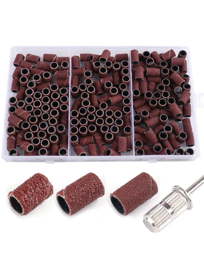 QI WU Schleifkappen-Set für elektrische Maniküre-Maschine, 210 Teile - Bild 6