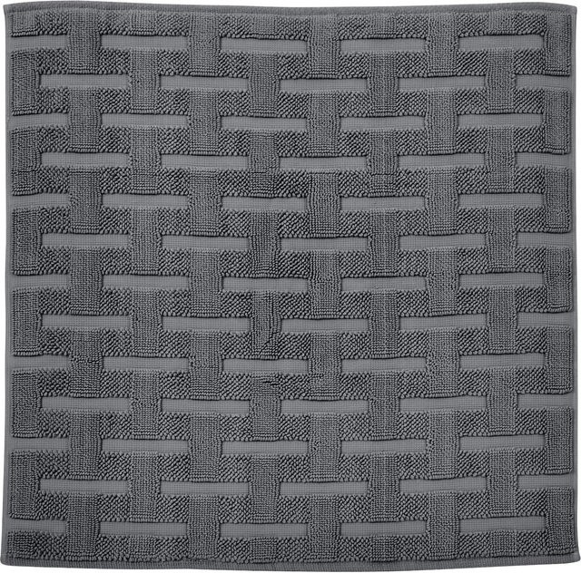DONE Badteppich Delia Grau aus Baumwolle Modern Rechteckig - Bild 1