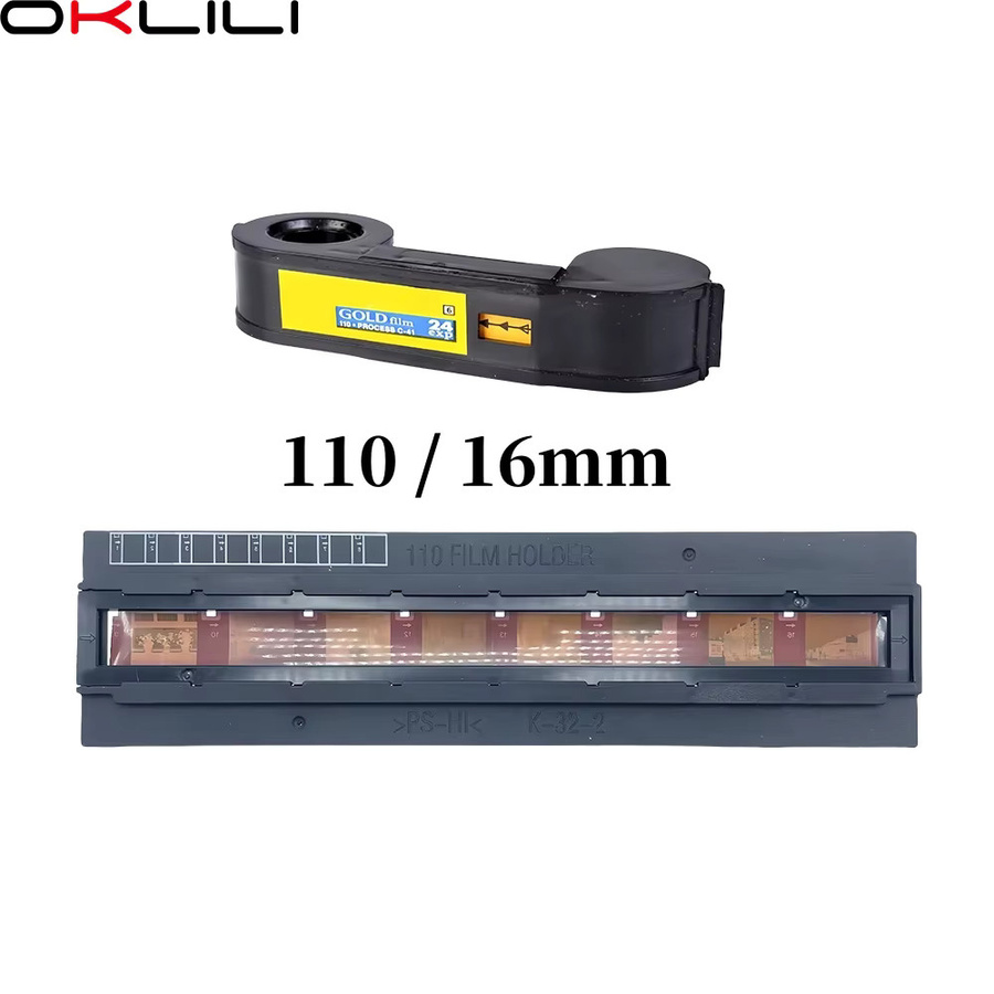 Fotohalter Assy Brownie Asp 110 & 16 mm Filmadapter Scanning Slide Negative Cover Guide für Epson Perfection V500 V550 V600 in Braun und Schwarz - Bild 2