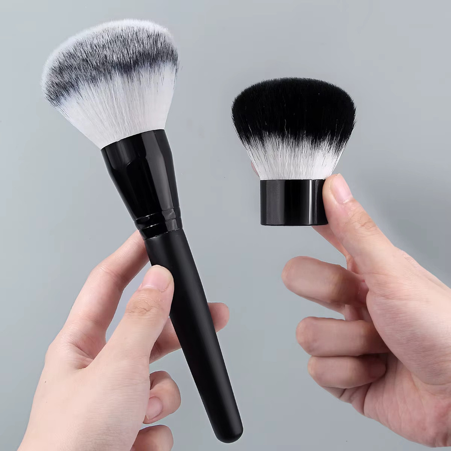 KOSSHOW Puderpinsel-Set, 2-teilig, Schwarz, Ombre-Haare - Bild 3