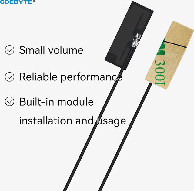 CDEBYTE FPC Antenne 2dBi für 2,4G und 5,8G drahtlose Module, 10er Set - Bild 1
