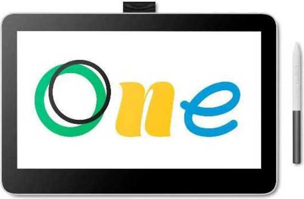 Wacom One 13 touch Grafiktablet mit Stift und Touch-Funktion, 33,8 cm (13,3 Zoll), 2540 lpi, USB, Schwarz/Weiß