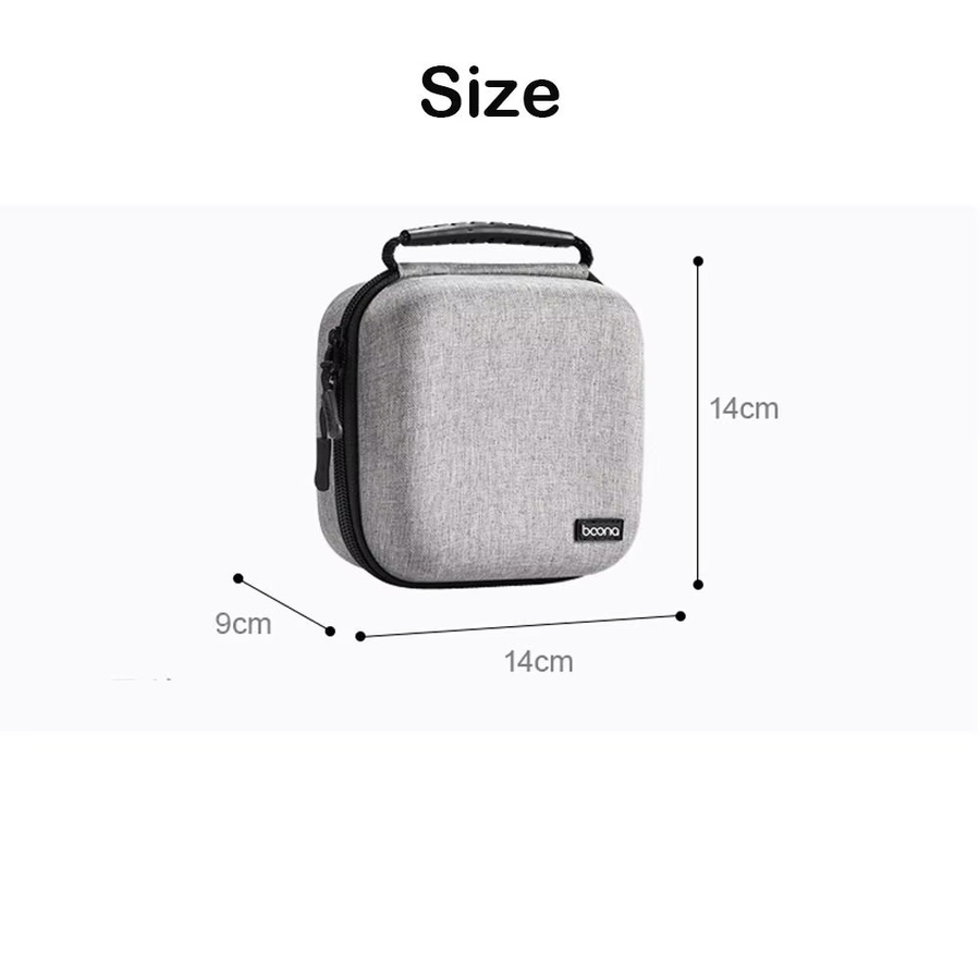 Tragbare EVA Hartschalen-Aufbewahrungstasche für Apple Mac Mini M4/M4 Pro 2024, wasserdicht und stoßfest, Farbe: Grau - Bild 1