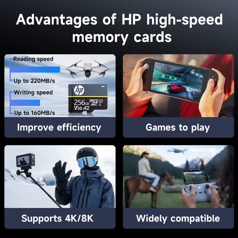 HP MicroSDXC-Speicherkarte A2 U3 V30 in Schwarz - Bild 3