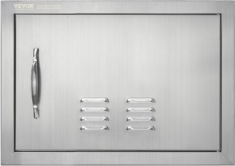 VEVOR Grill-Zugangstür aus Edelstahl für Grillinsel und Außenküche, B/H: 508 x 356 mm - Bild 1