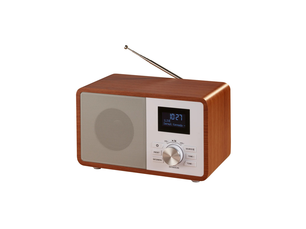 TRONIC DAB+ Bluetooth Radio in Weiß und Braun - Bild 2