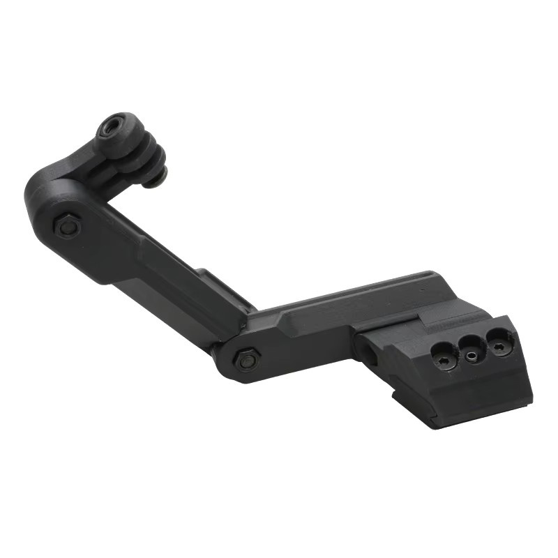 SHUAICHI Taktische Helm Seitenhalterung für GoPro und DJI Action Kameras, Schwarz, kompatibel mit Wendy und ARC Schienen - Bild 3
