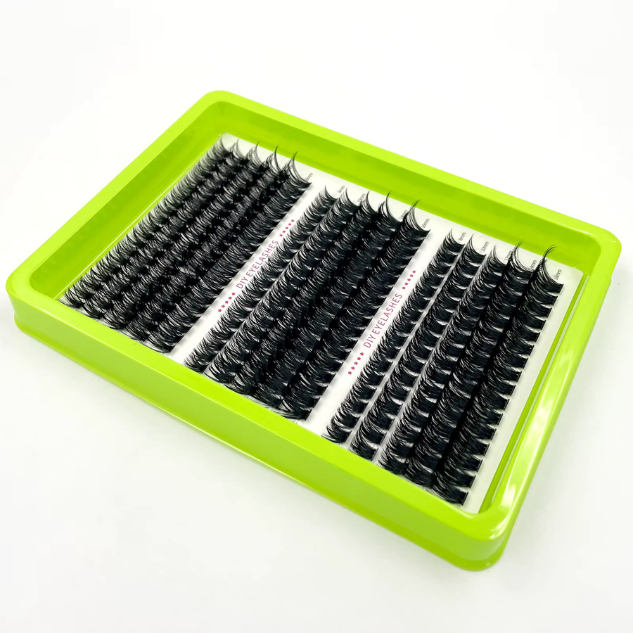 AMSDCN Künstliche Wimpern, Black, Unisex, D-Curl, Cat-Eye-Stil - Bild 4