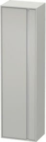 Duravit Ketho Hochschrank in Betongrau matt mit Tür links, B: 50 cm, T: 36 cm, H: 180 cm - Bild 1