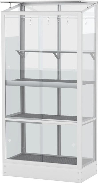 Vitavia Zusatzregal für Balkongewächshaus in Dunkelgrau-Silber, B/T: 78,9 x 40,3 cm - Bild 1