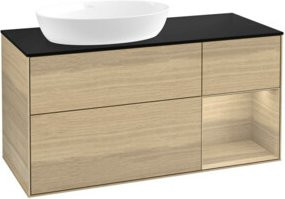 V&B Waschtischunterschrank Finion in Eiche, Breite: 120 cm, Tiefe: 50,1 cm, Höhe: 50,1 cm - Bild 1