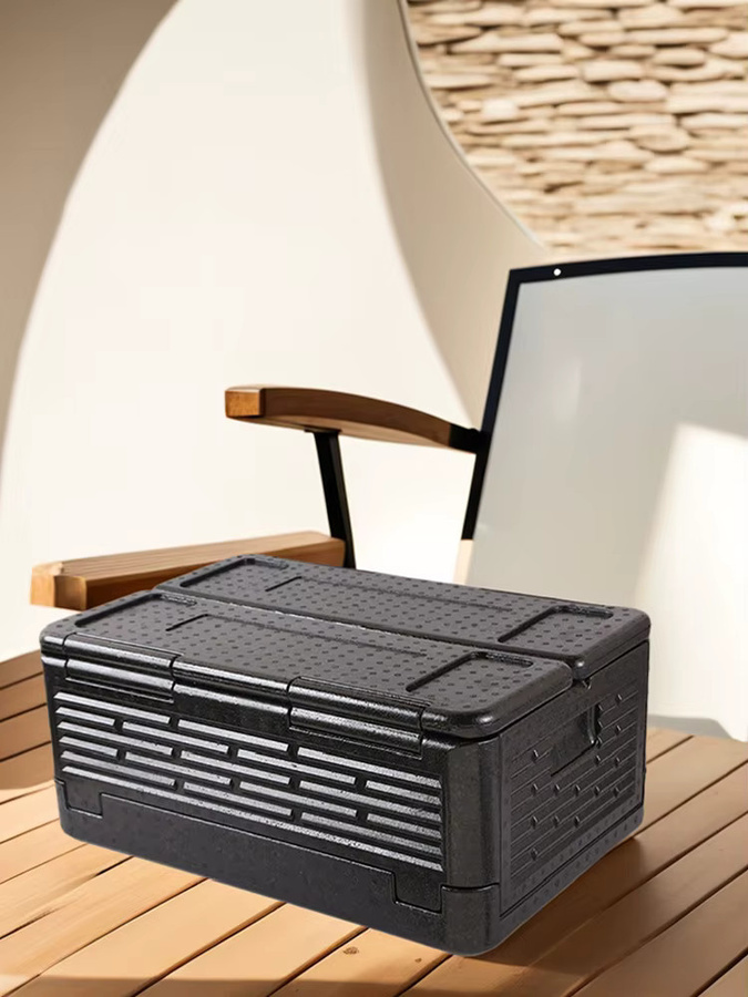 ATUOTIN Thermische Warmhaltebox in Schwarz, faltbare Lebensmitteltransportbox für Catering und Outdoor, B/T/H: 40,0 x 25,0 cm - Bild 4