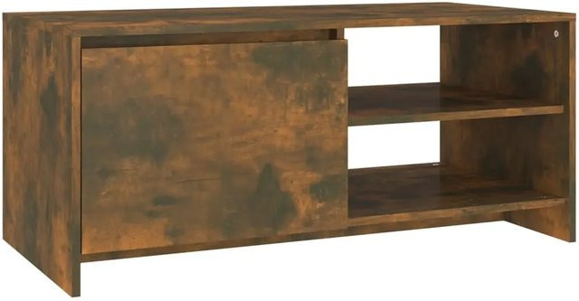 vidaXL Couchtisch in Räuchereiche, modernes Design aus Holzwerkstoff, Braun, B/T/H: 102 x 50 x 45 cm - Bild 1
