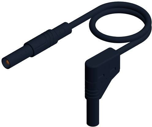 Hirschmann Test & Measurement MLS WG 200/1sw Sicherheits-Messleitung mit 4mm Lamellenstecker in Schwarz, Länge: 2,00 m - Bild 1