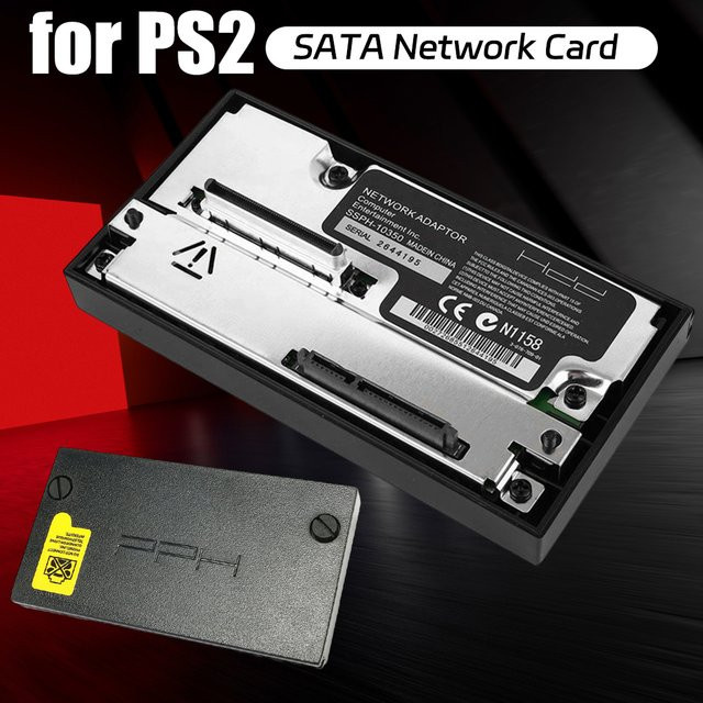 APWIKOGER SATA HDD Netzwerkadapter für PlayStation 2 in Schwarz - Bild 1