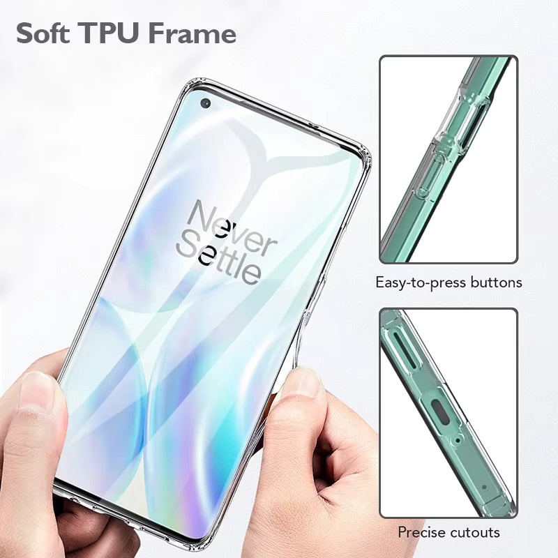 Stoßfeste Silikon Schutzhülle für OnePlus in Transparent - Bild 3