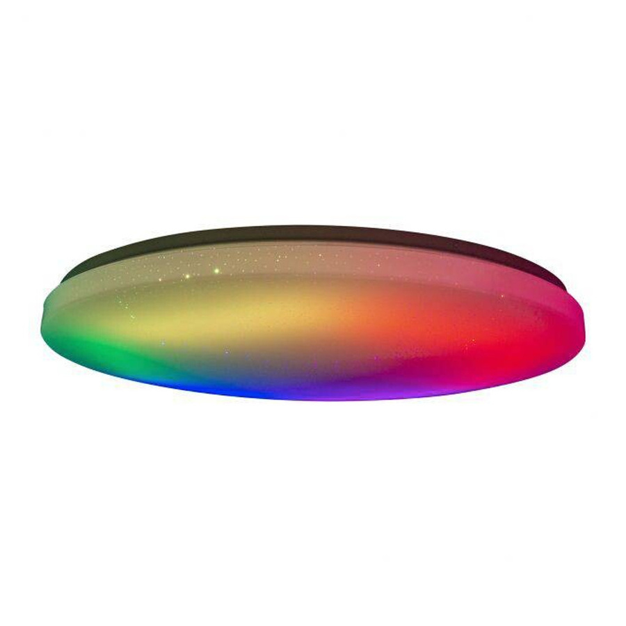 Näve LED-Deckenleuchte Rainbow weiß, dimmbar mit Fernbedienung, Bunt, H: 7 cm, B: 58 cm - Bild 3
