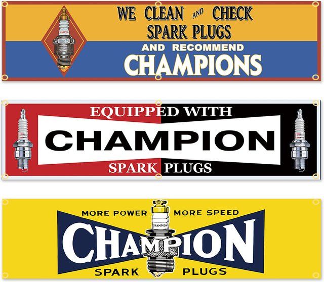 C-CHAMPIONs Autoteile Banner Flagge aus Polyester, Multicolor, Wanddeko, Breite: 45 cm, Höhe: 180 cm oder Breite: 60 cm, Höhe: 240 cm - Bild 1