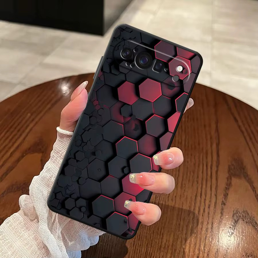 Kohlefaser-Handyhülle für Google Pixel 7a 10 9 Pro XL 8a 6a 9a 6 7 8 Pro in Schwarz Softshell - Bild 2