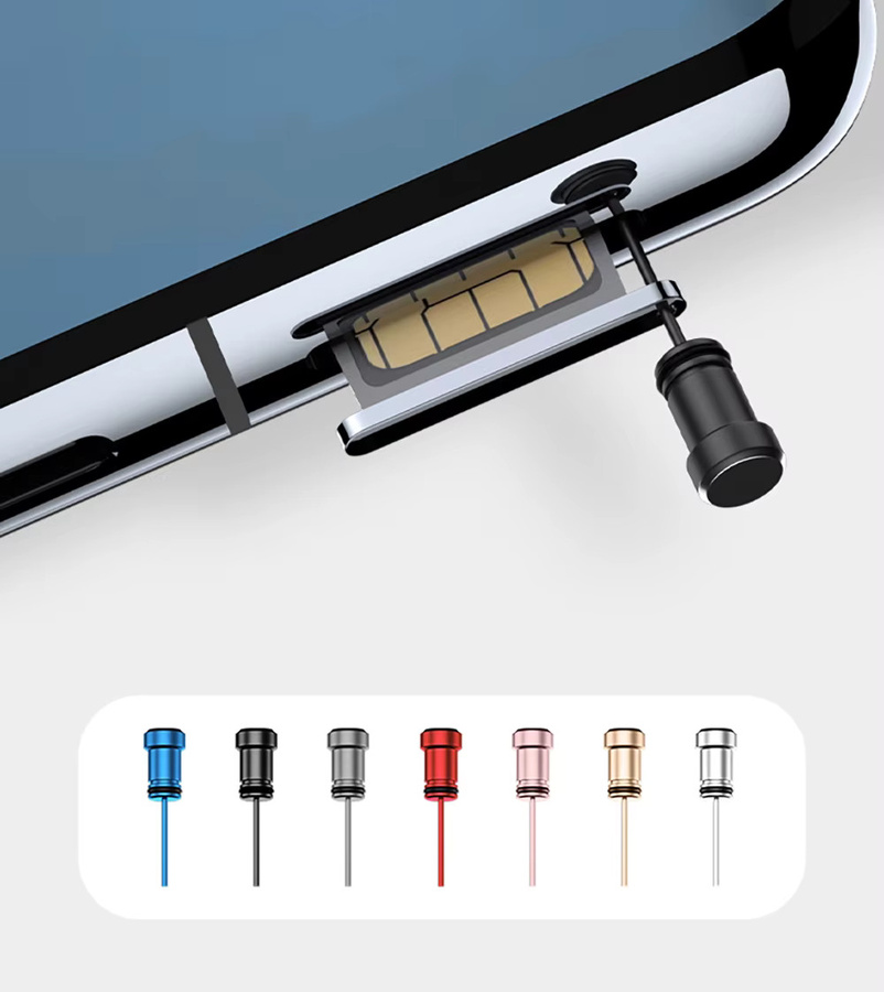 Anti-Staub-Schutzstecker für USB-C und Micro-USB Ladeports passend für iPhone, Samsung, Huawei und Xiaomi - Bild 3