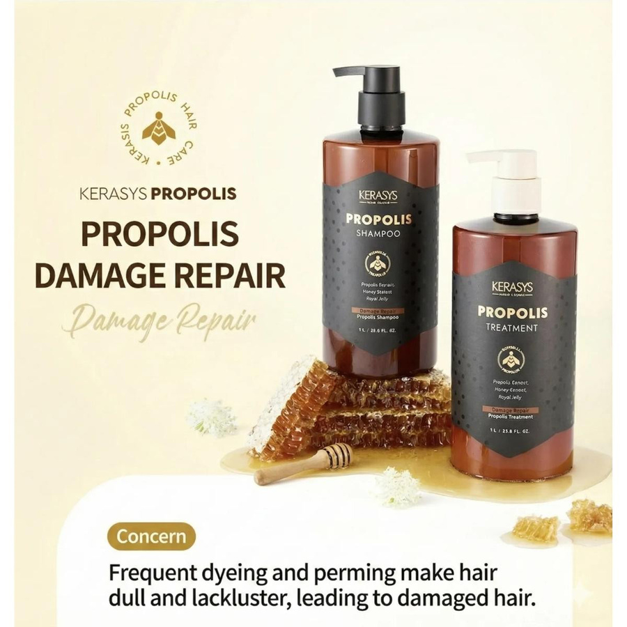 KERASYS Propolis Repair Shampoo, 1000 ml, für strapaziertes Haar - Bild 2